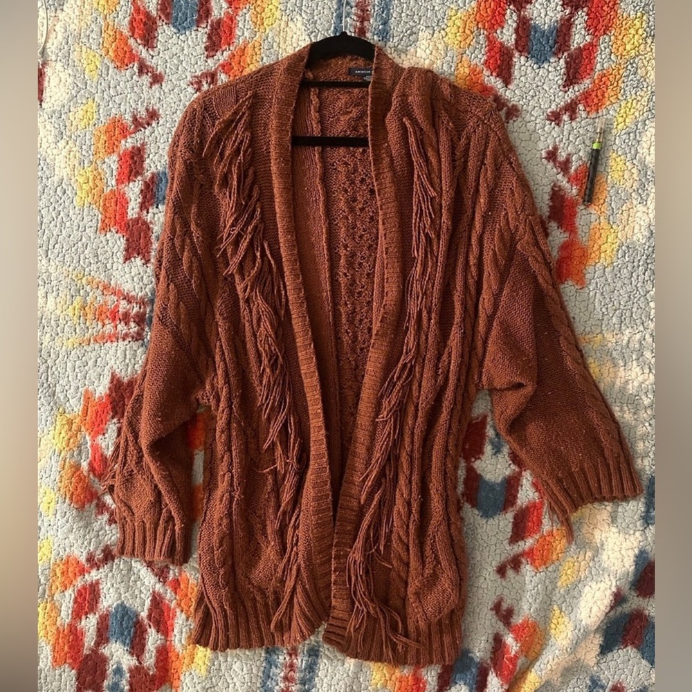 American Eagle Fringe Cardigan